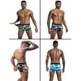 thumbnail image 3 of ASUDESIRE Men's Underwear Boxer Briefs Trunks 5 Pack Soft Cotton Low-rise Underpant-Wal-Camouflage-M, 3 of 7