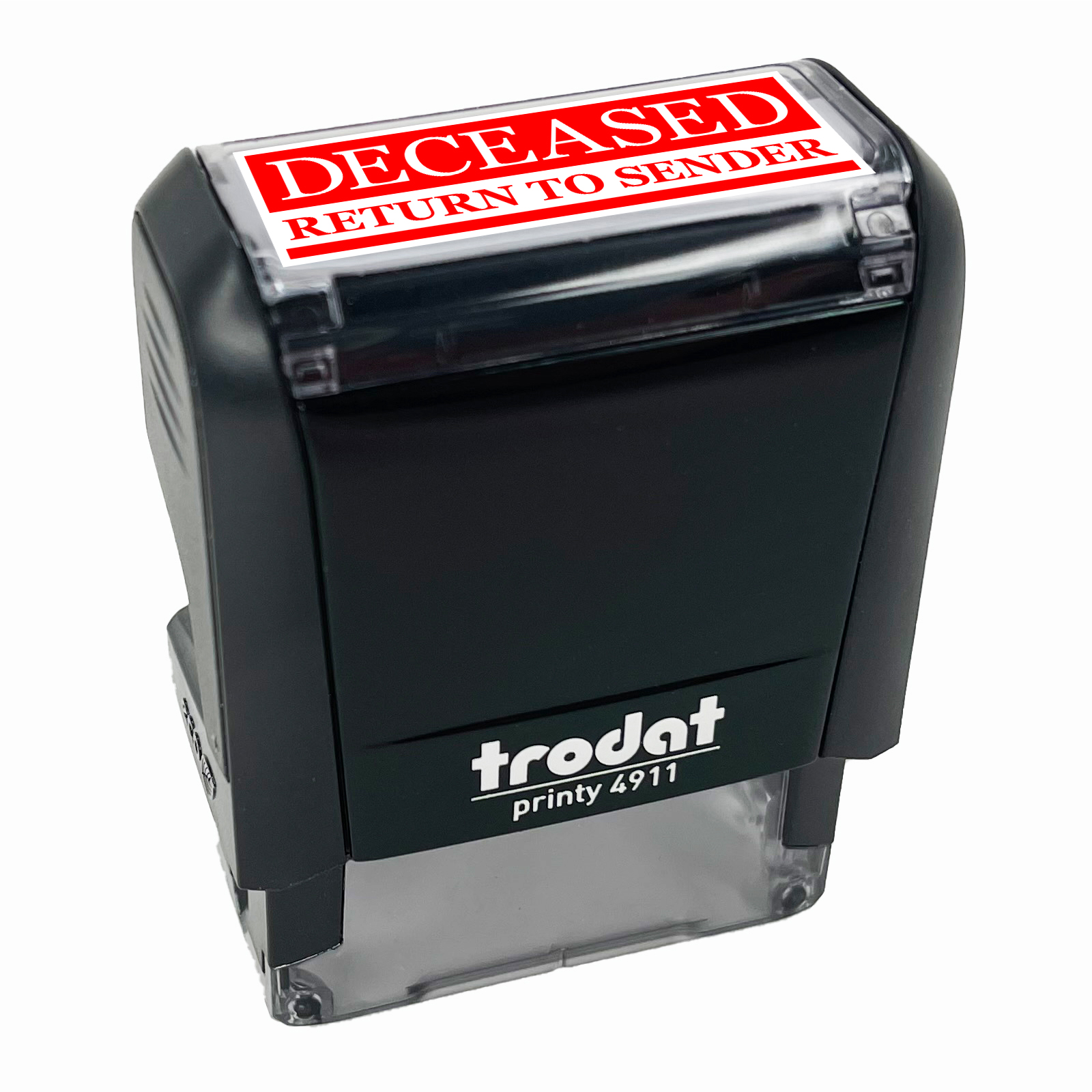Deceased Return to Sender Mail Delivery Service SelfInking Rubber Stamp Ink Stamper for
