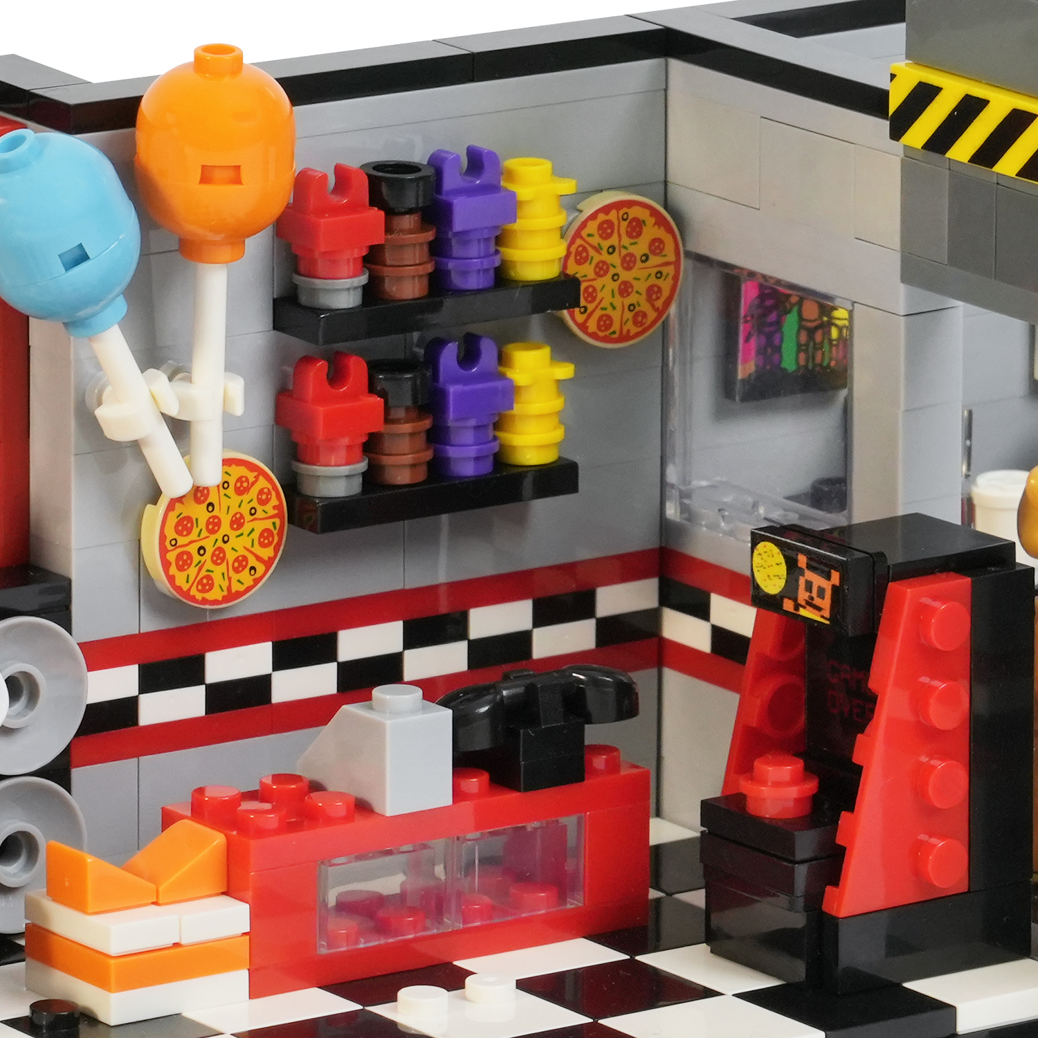 FNAF Five Nights at Freddy's Midnight Bear Stage MOC Building Block Set 1140pcs