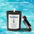 thumbnail image 2 of Scented Jar Candle, Daroma Aromatherapy Candle with 100% Natural Soy Wax and Essential Oil, Long Burning Candle, Relaxing for Bath, Yoga, Holiday Gifts for Birthday, Christmas, Encounter Ocean, 2 of 4