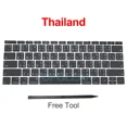 thumbnail image 1 of New Keycaps US UK Spain French Russian For Macbook Pro Retina 13" A1708 Keyboard Keys Replacement key cap 2016 2017 Thailand, 1 of 6