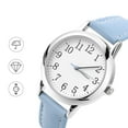 thumbnail image 3 of Moda casual reloj impermeable reloj de cuarzo mujer niñas correa de cuero reloj muñeca reloj decorativo reloj, 3 of 7