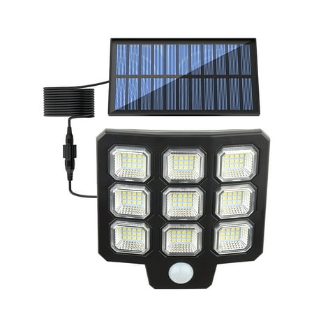 

IPEWLEX LED COB Solar Wall Light with Motion Sensor Adjustable Lighting Angle and Remote Control for Outdoor Use in Courtyards and Gardens