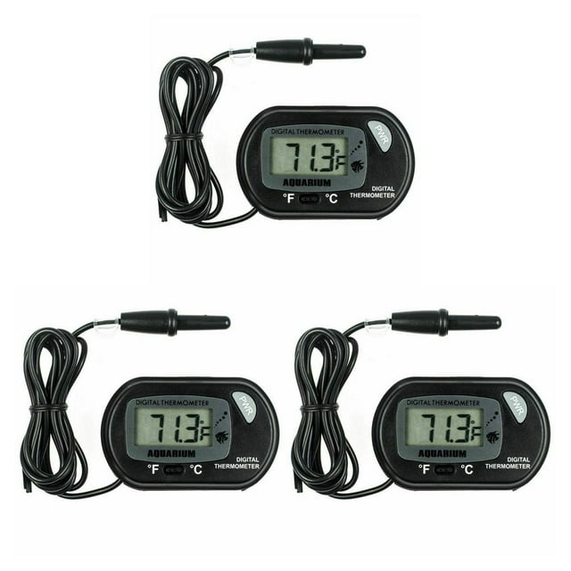 ZheElen LCD Digital Display Aquarium Thermometer High Accuracy Fishtank Water Temperarure Gauge Measurement Home Outdoor 1 Pc 3Set