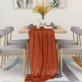 thumbnail image 6 of 6 Pack Cheesecloth Table Runner 10Ft Christmas Gauze Boho Table Runners for Wedding Decor, 6 of 9