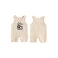 thumbnail image 4 of Baby Boy Tank Romper Casual Letter Fist Print Round Neck Sleeveless Jumpsuit Infant Toddler Summer Clothes, 4 of 10