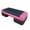 Pink Black Plastic, variant on Aerobic Stepper Platform - Adjustable Workout Step with 2 Risers - Fitness Step Trainer for Home Gym, Cardio & Strength Training - Red/Black