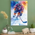 thumbnail image 2 of Tibetan Mastiff Dog Stretched Canvas Size 8x12 – Ice Hockey Theme Dog Art for Wall, Tibetan Mastiff Dog Playing Ice Hockey Wall Art, Dog Lover Canvas Decor, 2 of 5