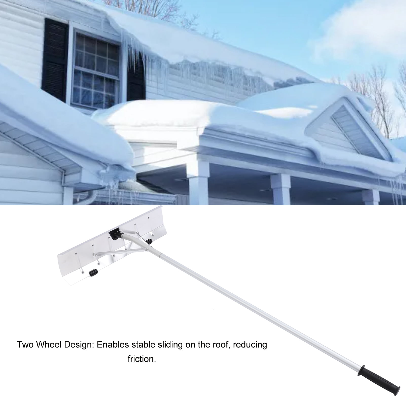 Snow Rake House Avalanche Roof Rake SUGIFT 20ft Snow Rake For House Roof With Aluminum ...