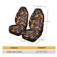 thumbnail image 5 of Xoenoiee Car Seat Covers High Back Design for Front Seats, for SUV, Truck Sedan, Pack of 2, Universal Fit, Orange Camouflage Print Vehicle Seat Cover Auto Seat Protectors, 5 of 6