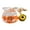 Orange, variant on Creative Acrylic Bottle Fish Tank Keychain Liquid Quicksand Key Chain Bag Charm