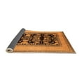 thumbnail image 2 of Ahgly Company Indoor Square Oriental Orange Industrial Area Rugs, 7' Square, 2 of 4