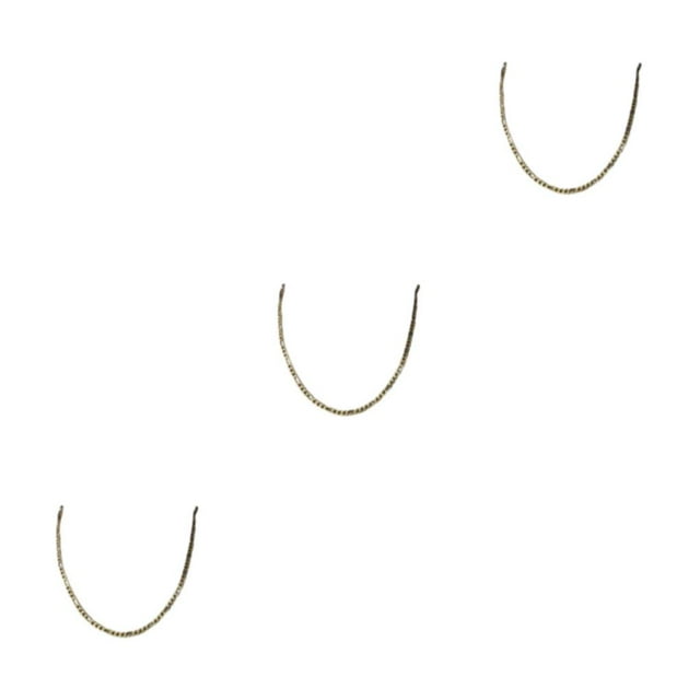 Maytalsory Wide Application Easy Matching Chain Necklaces For All Occasions Gifts gold 45cm 3Set