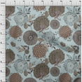 thumbnail image 4 of oneOone Silk Tabby Light Blue Fabric Asian Floral Sewing Material Print Fabric By The Yard 42 Inch Wide, 4 of 4