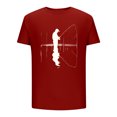 thumbnail image 4 of Dagegui Men's Outdoor T-Shirts Funny Fishing Graphic Short Sleeve Big and Tall Running Athletic T Shirt Soft Comfy Summer Tees Red M, 4 of 4