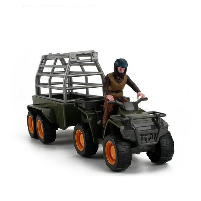TopOne Children Decoration Ornament Toys Wild Jungle Scene Assembly Simulation Car Model Kids Gift