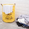 thumbnail image 3 of Clothes Hamper Bucket Laundry Storage Basket Washing Waterproof Cotton Linen 1PC, 3 of 6