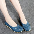 thumbnail image 5 of Dakaela Loafers for Women Casual Slip on Flat Shoes Ladies Dressy Moccasins Driving Walking Flats Blue 8.5, 5 of 7