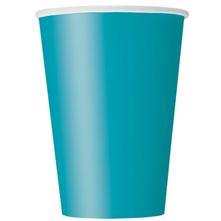 Blue 9 Oz Paper Cups - Paper Cups, 9 oz, Teal, 14ct