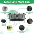 thumbnail image 3 of LHX Trampoline for Kids 12FT 14FT 16FT Outdoor Trampolines with Basketball Hoop, Safety Enclosure Net, Lights, Sprinklers, Socks, Recreational Heavy Duty Trampoline, 1500 LBS Loading, Easy to Install, 3 of 9