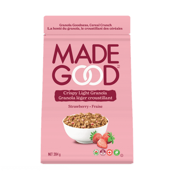 MadeGood Granola léger croustillant Fraise Sachet de 284 g 284 g
