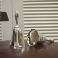 thumbnail image 4 of Cloche de Bureau en Alliage Classique, Service de Réception à Main pour Restaurant Salle à Manger (Argent), 4 of 8