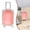 A_B, variant on Mini Suitcase Party Favor Box - Colorful Mini Plastic Suitcases for Party Favors with Lid, Retractable Handle & Rolling Wheels for Travel Theme Decorations, Clear Purple