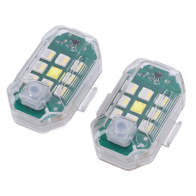 Luz Estroboscópica LED Para Drones, Luz Anticolisión Para Drones, 30 Modos, Función De Memoria De 2 Piezas Con Gancho Y Bucle De Control Remoto Para Disparar