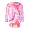 thumbnail image 5 of New Fashion Oversize Shirts Tops for Womens 3/4 Sleeve Spring And Summer Print Top Collar Button Sexy Shirt 3/4 Sleeve Long Sleeve V Neck Top/Shirt Gifts for Womens, 5 of 7