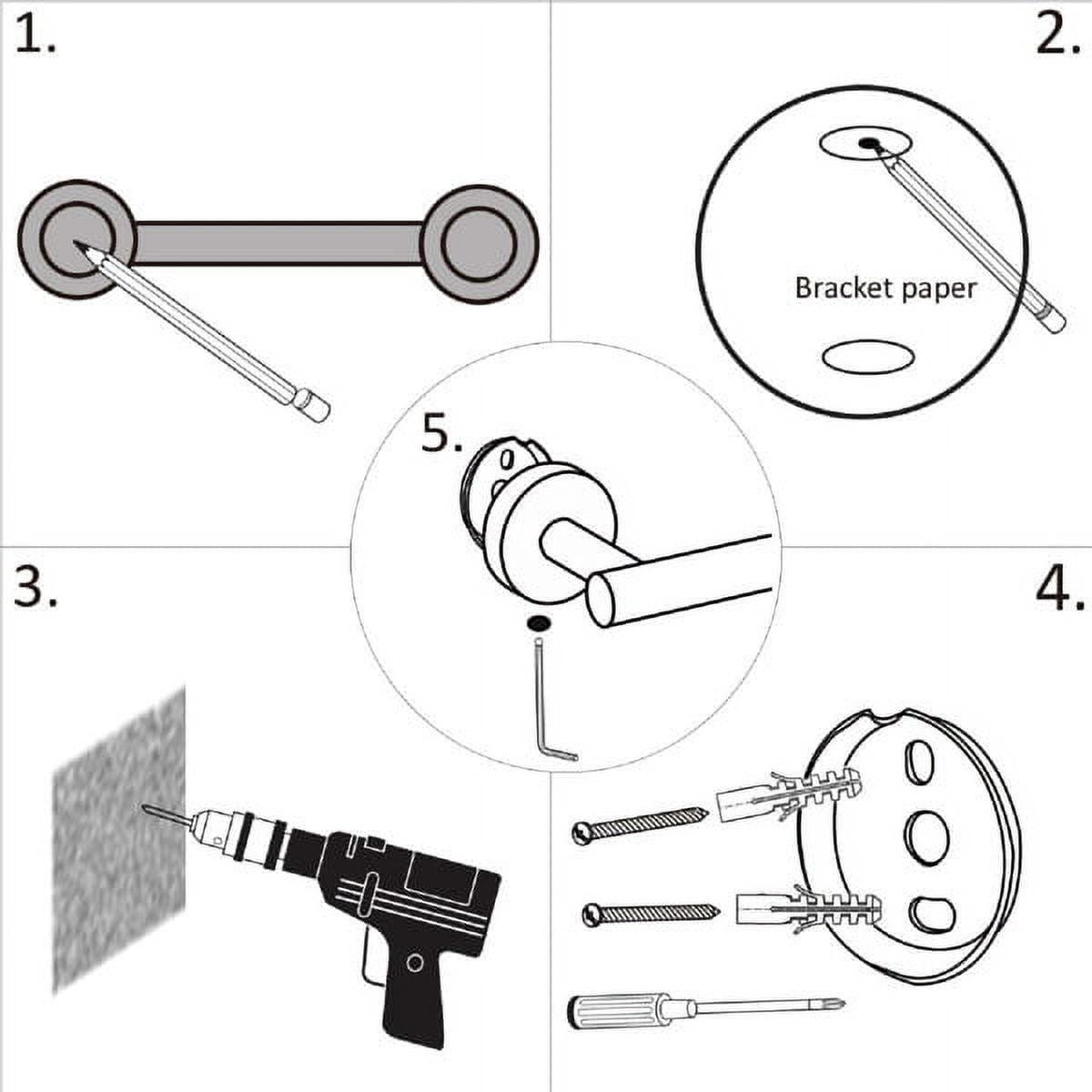 Brushed Gold Bathroom Hardware Set - 304 Stainless Steel Wall-Mounted Towel Bar, Toilet Paper Holder & Hook, Anti-Rust Organizer for Bathrooms