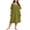 ArmyGreen, variant on 100% Cotton Plus Size Nightgowns for Women Short Sleeve Ladies Sleepwear