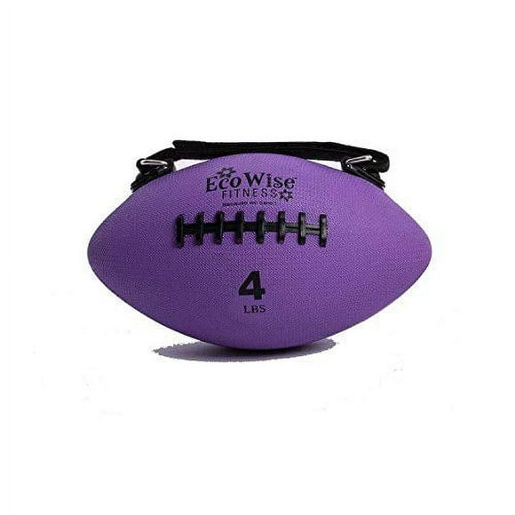 EcoWise Ballon de Poids Mince - 4 LB (Lavande) avec Coutures de football, Dia 7.25 Pouces