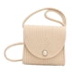 thumbnail image 5 of Bolso cruzado para mujer, bolso de hombro, bolso de compras elegante y moderno, bolso tejido portátil, bolso de playa para ta, primavera, trabajo Beige, 5 of 8