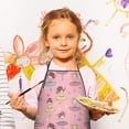 thumbnail image 3 of Ballet Princess Pattern Kids Aprons for Girls and Boys,Adjustable Neck Strap Toddler Aprons for Kids Cooking Baking, 3 of 7