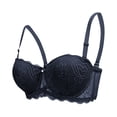 thumbnail image 2 of Ltctricy Women's Lace Bras Underwire Padded Supportive Push up Full Coverage Bralettes Adjustable Straps Bandeau Bras, 2 of 7