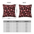 thumbnail image 6 of Wukai Ladybugs and Red Hearts Premium Polyester Fleece Pillow Covers with Hidden Zipper Closure,Luxuriously Soft and Durable-12"x12", 6 of 7