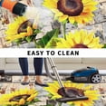 thumbnail image 5 of Sunflowers Outdoor Rug for Patio/Deck/Porch, Non-Slip Large Area Rug 5 x 7 Ft, Botanical Floral Farmhouse Retro Wood Grain Indoor Outdoor Rugs Washable Area Rugs, Reversible Camping Rug Carpet Runner, 5 of 8