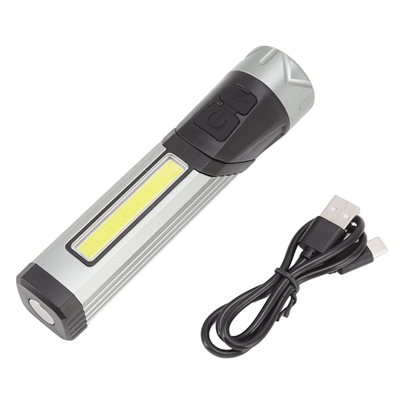 Lampe Torche LED 2000 Lumens – Rechargeable USB – Magnétique – Étanche – NEUVE