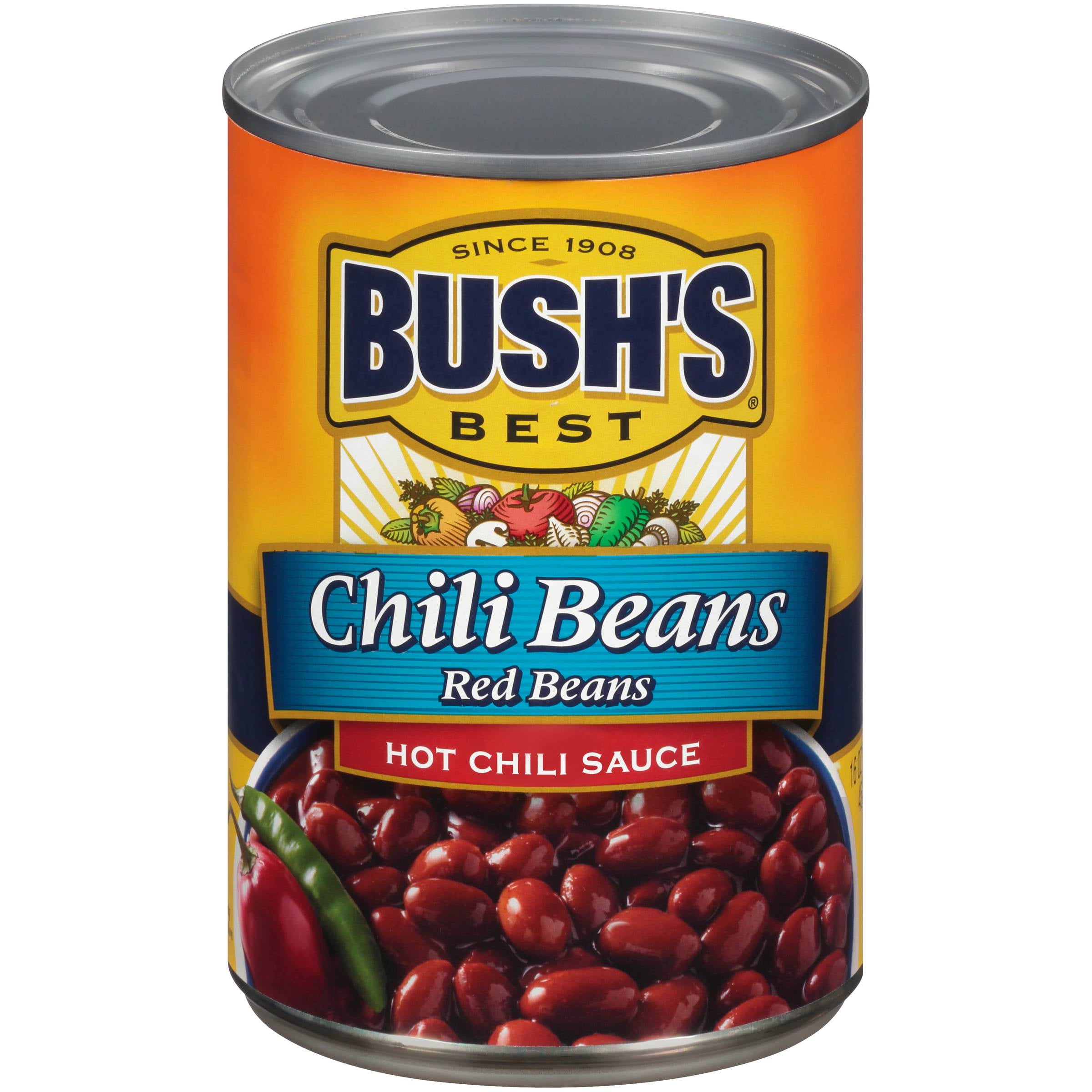 Bushs Best Red Beans in a Hot Chili Sauce, 16 Ounce 12 per case