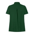 thumbnail image 3 of Harpily Shirts for Women Womens Summer Daily Casual V Neck Shirts Short Sleeve Tops Blouses Loose Fit Shirt, 3 of 4