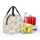 thumbnail image 5 of Easygdp Gold Snowflake Bolsa Térmica Premium - Tela Oxford Impermeable, Gran Capacidad, Bolsillo Frontal, Unisex para Trabajo, Escuela, Actividades al Aire Libre y Picnics, 5 of 8