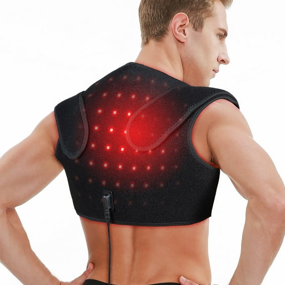 DGYAO Red Light & Infrared Light for Shoulder Back- Muscle Relaxation LED Light Heating Pad Home Use