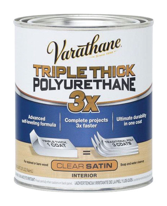 Varathane, Satin Triple Thick Poly, Quart