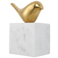 thumbnail image 2 of Uttermost Flying Brass and Marble Solo Bird Wall Decor in Brass/White, 2 of 6
