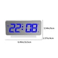 thumbnail image 3 of Snooze Alarm Clock Qwtwty LED Color Screen And Mirror Clock Large Screen with Two Brightness Modes 12/24-hour Modern Desktop Clock Suitable for Bedroom Home Office Decoration, 3 of 8