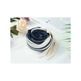 thumbnail image 6 of INSPIRE CHIC Women's Rhombus Neck Scarf Stripe Print Neckerchief Bag Accessory Navy blue, 6 of 6