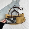 thumbnail image 6 of SPEKSEE Women’s Vintage Faux Suede Shoulder Bag, Slouchy Hobo Crossbody Bag for Work Travel, Retro Brown Purse for Fall, 6 of 14