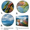 thumbnail image 3 of Designart "Colorful Rainbow landscapes Of Chroma I" Landscapes Floater Framed Wall Art Print, 3 of 7