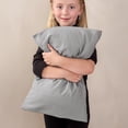 thumbnail image 5 of Bare Home Pillowcase Set - Premium 1800 Collection - Double Brushed - Ultra Soft - Toddler Size, Light Gray, 2 Count, 5 of 7