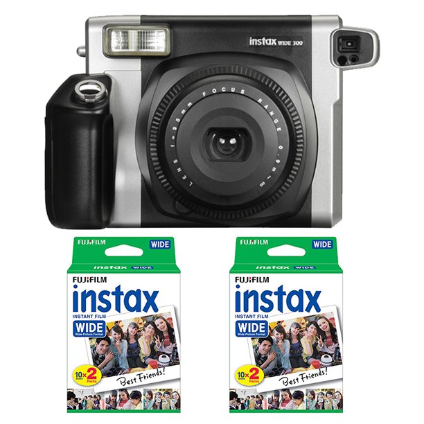 Pijler volleybal nauwkeurig Fujifilm Instax Wide 300 Camera and 2 x Instax Wide Film Twin Pack - 40  Sheets - Walmart.com